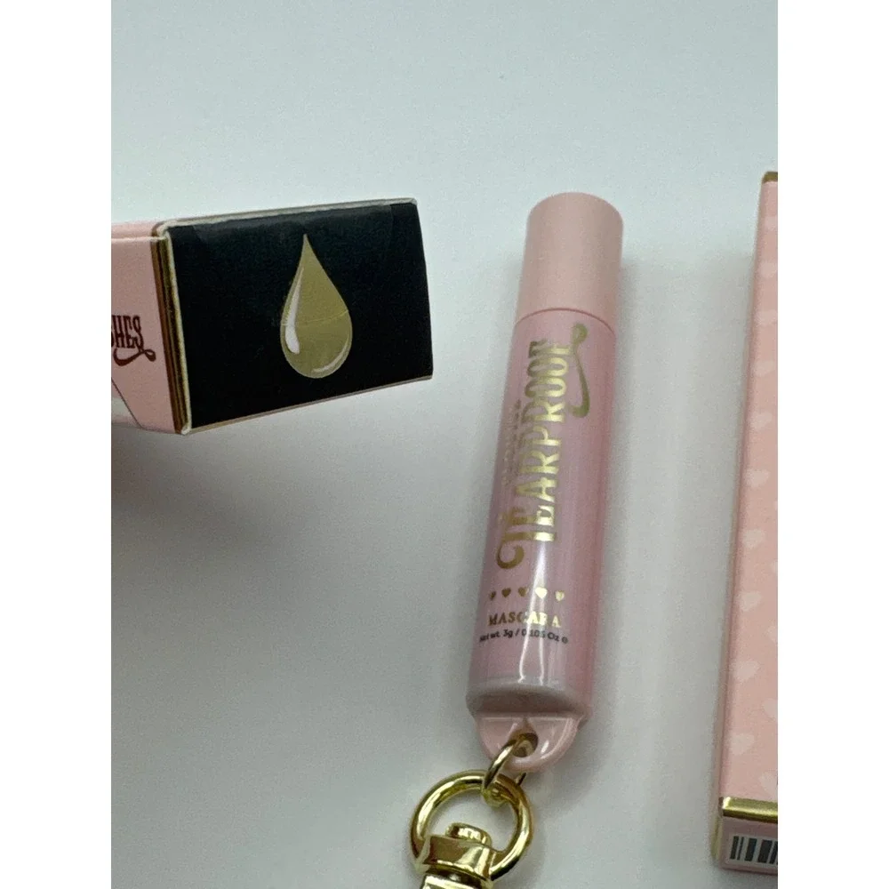Plouise Tearproof Black Mascara & So Attached‎ Pink Lash Glue Keychain Mini Set